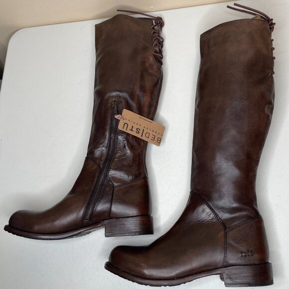 BED STU Manchester Distressed Leather Riding Boots BEDSTU Size 8 - Picture 7 of 16